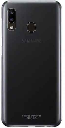 Бампер оригинальный Samsung Gradation для A20 (черный)